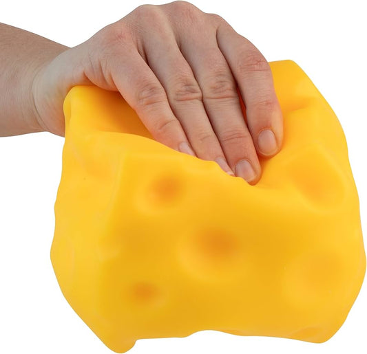 Jumbo squishy cheese stress toy