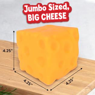 Jumbo squishy cheese stress toy